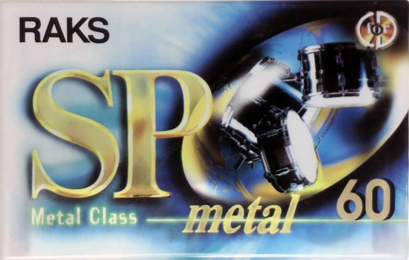Compact Cassette RAKS SP 60 "SP Metal" Type IV Metal 1996 Europe