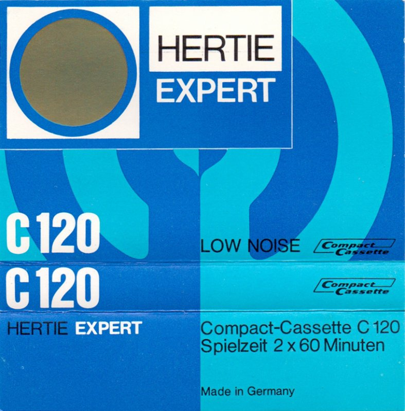 Compact Cassette Hertie Expert 120 Type I Normal 1978 Germany