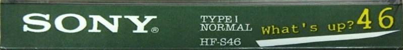 Compact Cassette Sony What`s Up? 46 "WTS 46N" Type I Normal 1985 Japan