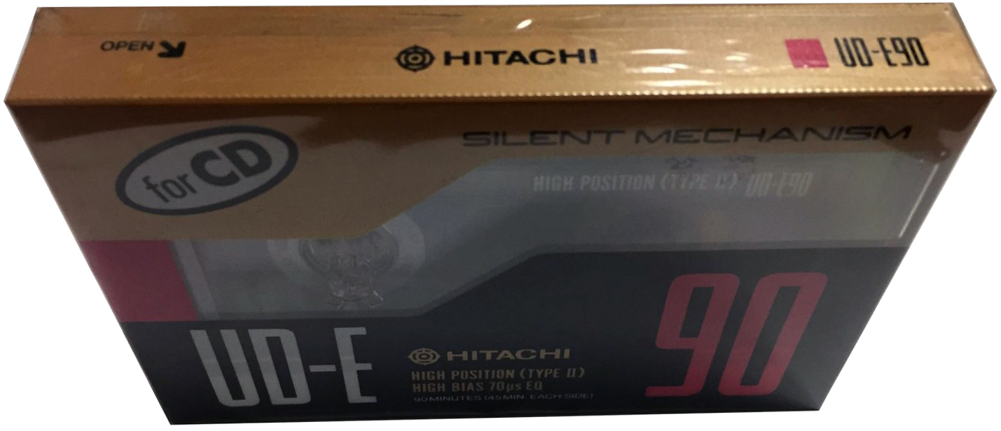 Compact Cassette Hitachi UD 90 "UD-E" Type II Chrome 1988 Japan