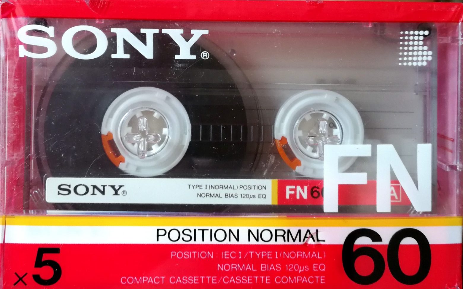 5 pack Sony FN 60 Type I Normal 1986 Europe