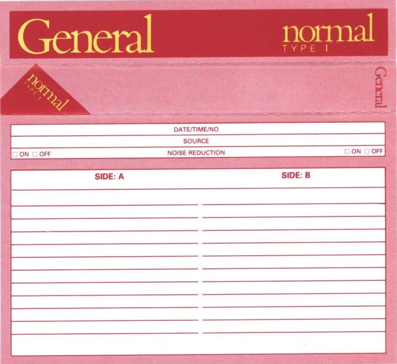 Compact Cassette General EHF 90 Type I Normal 1994 Europe