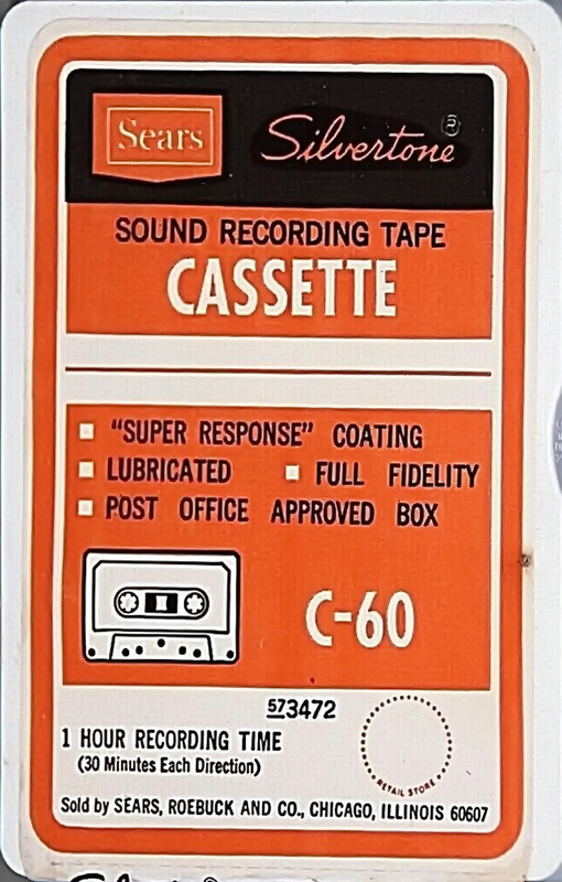 Compact Cassette: Unknown Silvertone -  60