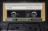 Compact Cassette RAKS High Dynamic II 90 Type II Chrome 1978 Europe