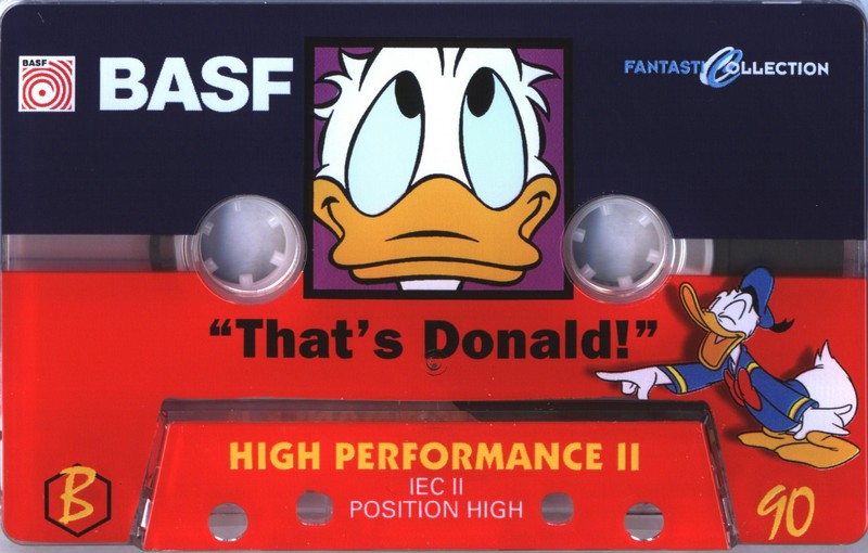 Compact Cassette BASF High Performance II 90 "That‘s Donald Edition 1" Type II Chrome 1995 Europe