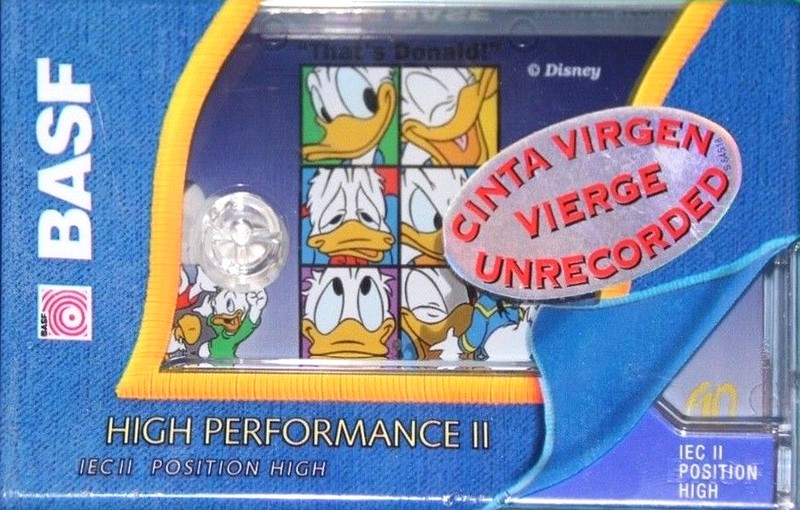 Compact Cassette BASF High Performance II 90 "That‘s Donald Edition 1" Type II Chrome 1995 Europe