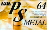 Compact Cassette AXIA PS-Metal 64 "PSMF 64" Type IV Metal 1993 Japan
