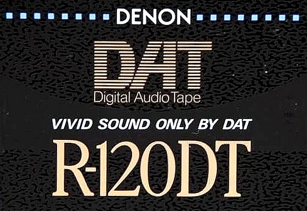 Digital Audio Tape Denon 120 "R-120DT R" Type IV Metal 1990 Japan