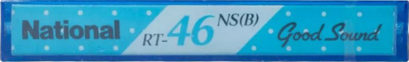 Compact Cassette National NS 46 "RT-46NS (B)" Type I Normal 1985 Japan
