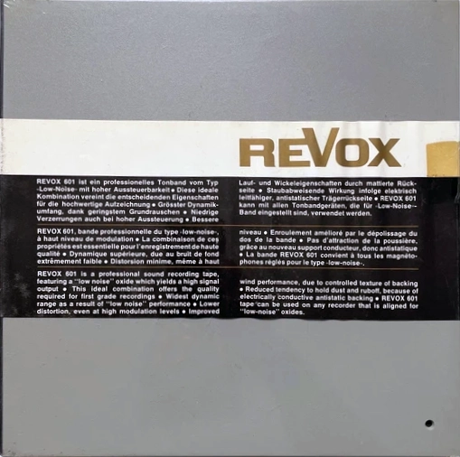 Reels Revox "601" Type I Normal Europe