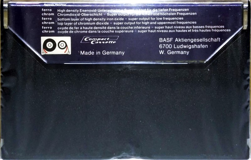Compact Cassette BASF Ferrochrom 60 Type III Ferro Chrome 1974 Europe