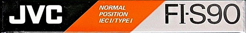 Compact Cassette JVC FI-S 90 "F1-S90E" Type I Normal 1990 North America