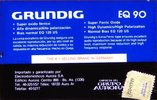 Compact Cassette Grundig EQ 90 Type I Normal Latin America