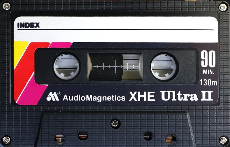 Compact Cassette Audio Magnetics XHE Ultra 2 90 Type II Chrome 1979 Canada