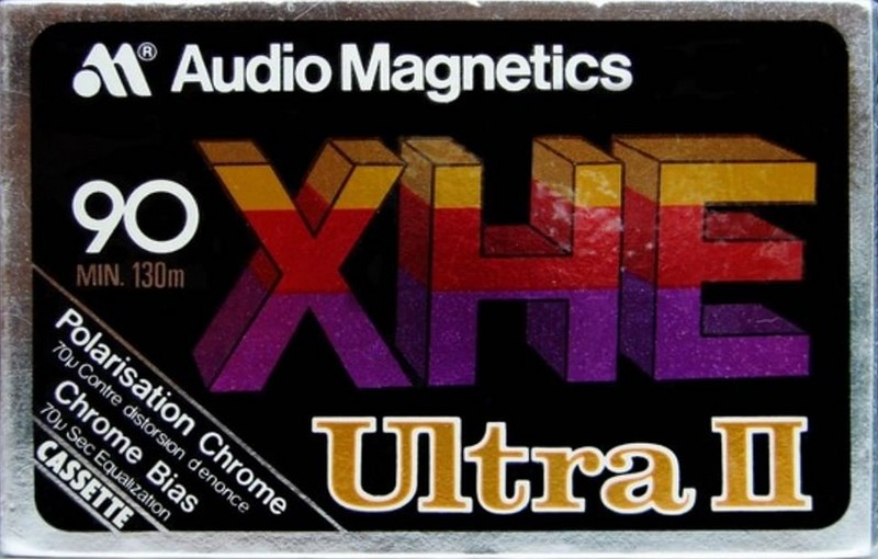 Compact Cassette Audio Magnetics XHE Ultra 2 90 Type II Chrome 1979 Canada