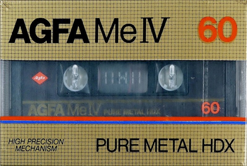 Compact Cassette AGFA Pure Metal HDX 60 "Me IV" Type IV Metal 1982 Europe