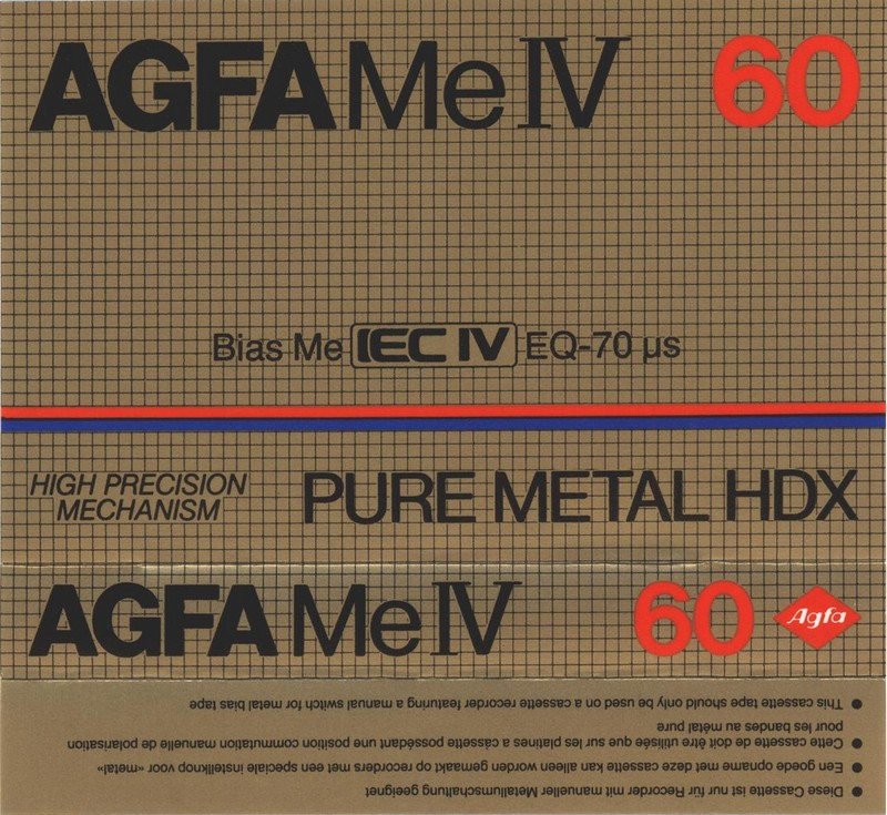 Compact Cassette: AGFA  - Pure Metal HDX 60