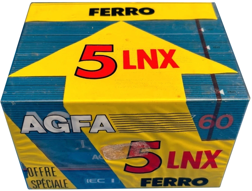 5 pack AGFA LNX 60 Type I Normal 1986 France
