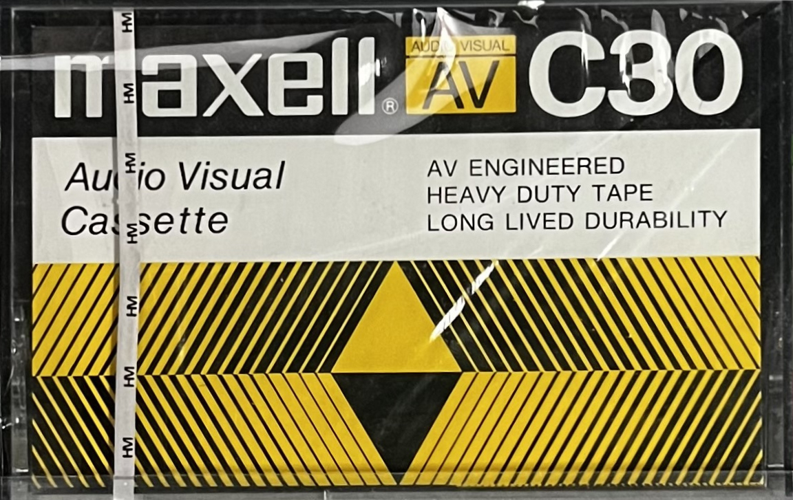 Compact Cassette Maxell AV 30 Type I Normal 1985 USA