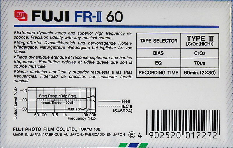 Compact Cassette: FUJI Fuji - FR-II 60