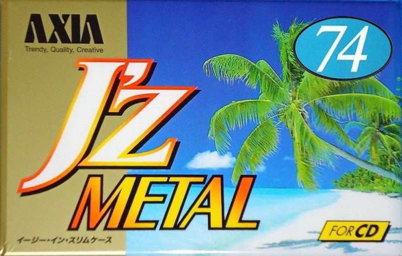 Compact Cassette AXIA J`z Metal 74 "JZMF 74" Type IV Metal 1996 Japan