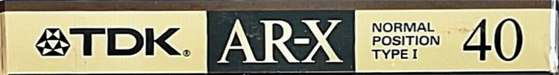 Compact Cassette TDK AR-X 40 "AR-X40M" Type I Normal 1990 Japan