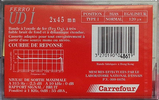 Compact Cassette Carrefour UD I 90 Type I Normal France