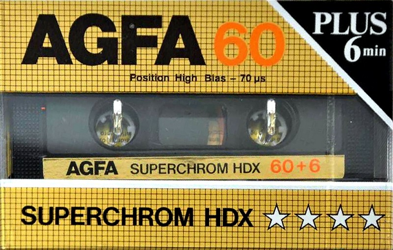 Compact Cassette: AGFA  - Superchrom HDX 60+6