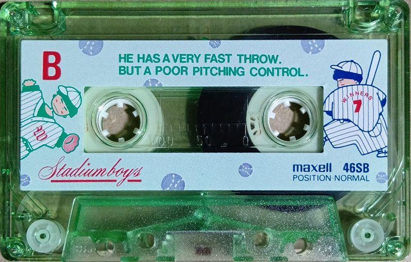 Compact Cassette Maxell Character Cassette 46 "Tamboy 46SB Stadium boys" Type I Normal 1986 Japan