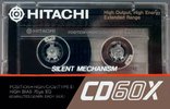 Compact Cassette Hitachi CD 60 "CD-X" Type II Chrome 1985 Japan