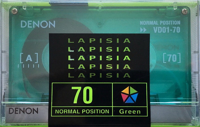 Compact Cassette Denon Lapisia 70 "VDO1-70" Type I Normal 1997 Japan