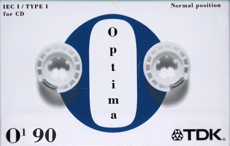 Compact Cassette TDK Optima 90 "O1" Type I Normal 1997 Europe
