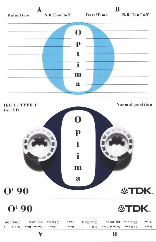 Compact Cassette: TDK  - Optima O1 90