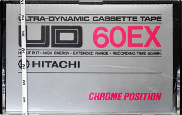 Compact Cassette Hitachi UD 60 "C60EX" Type II Chrome 1977 Japan