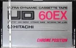 Compact Cassette Hitachi UD 60 "C60EX" Type II Chrome 1977 Japan