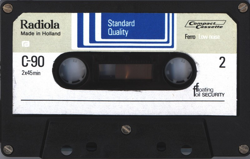 Compact Cassette Radiola Standard Quality 90 Type I Normal 1975 Europe