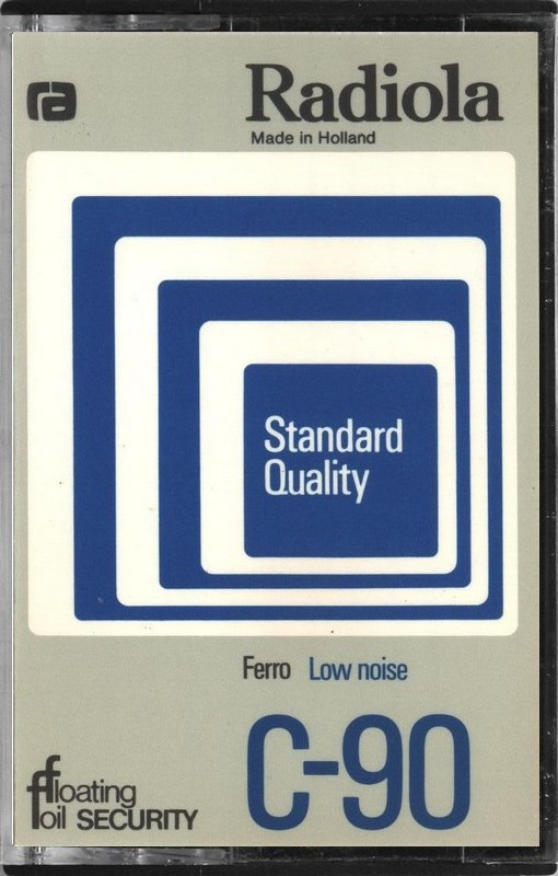 Compact Cassette Radiola Standard Quality 90 Type I Normal 1975 Europe