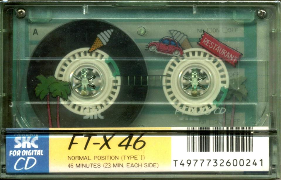 Compact Cassette SKC FT-X 46 Type I Normal 1990 Japan
