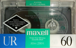 Compact Cassette Maxell UR 60 Type I Normal 1988 North America