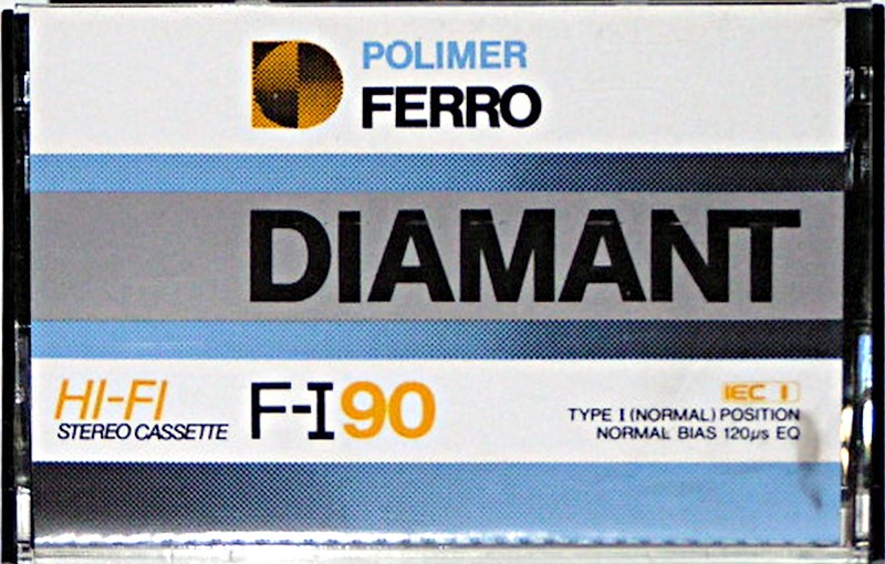 Compact Cassette Polimer Diamant F-I 90 Type I Normal Hungary