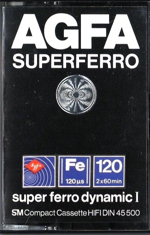 Compact Cassette AGFA Super Ferro Dynamic I 120 "SUPERFERRO" Type I Normal 1979 Europe