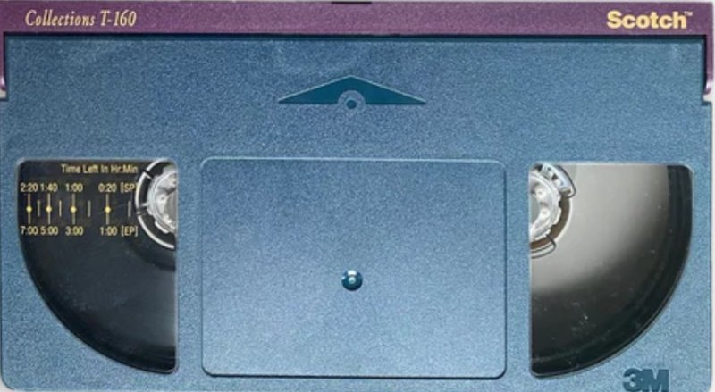 VHS, Video Home System Scotch Collections 160 Type I Normal 1994 USA