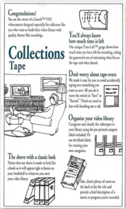 VHS, Video Home System: 3M Scotch - Collections 160