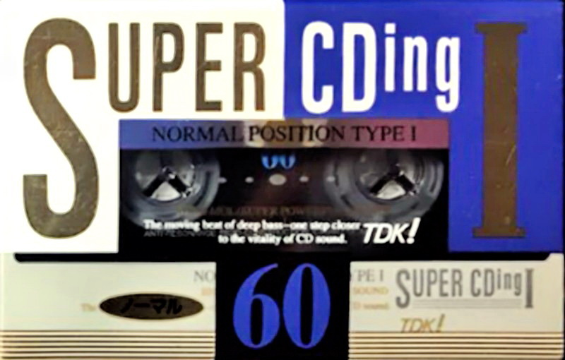 Compact Cassette TDK Super CDing 1 60 "SCD1-60A" Type I Normal 1993 Japan