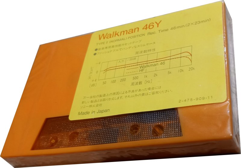 Compact Cassette Sony Walkman 46 "Walkman46Y" Type I Normal Japan