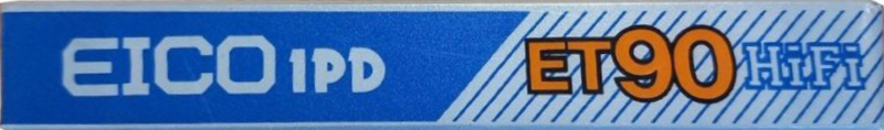Compact Cassette Eico 1PD ET 90 Type II Chrome 1984 Japan