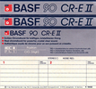 Compact Cassette BASF Chromdioxid Extra II 90 "CR-E II" Type II Chrome 1985 Europe