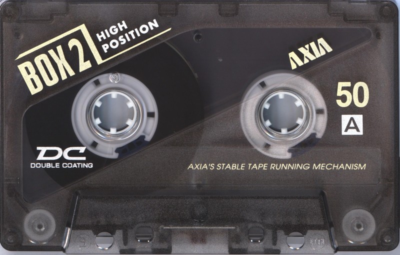 Compact Cassette AXIA Box 2 50 "BOX2B 50" Type II Chrome 1996 Japan