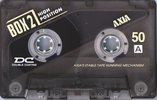 Compact Cassette AXIA Box 2 50 "BOX2B 50" Type II Chrome 1996 Japan