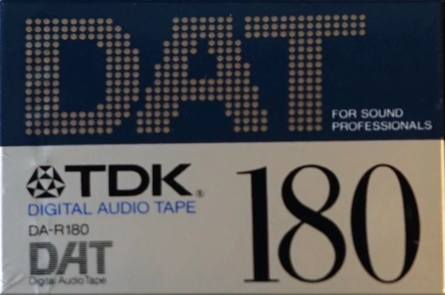 Digital Audio Tape TDK 180 "DA-R180" Type IV Metal 1992 North America
